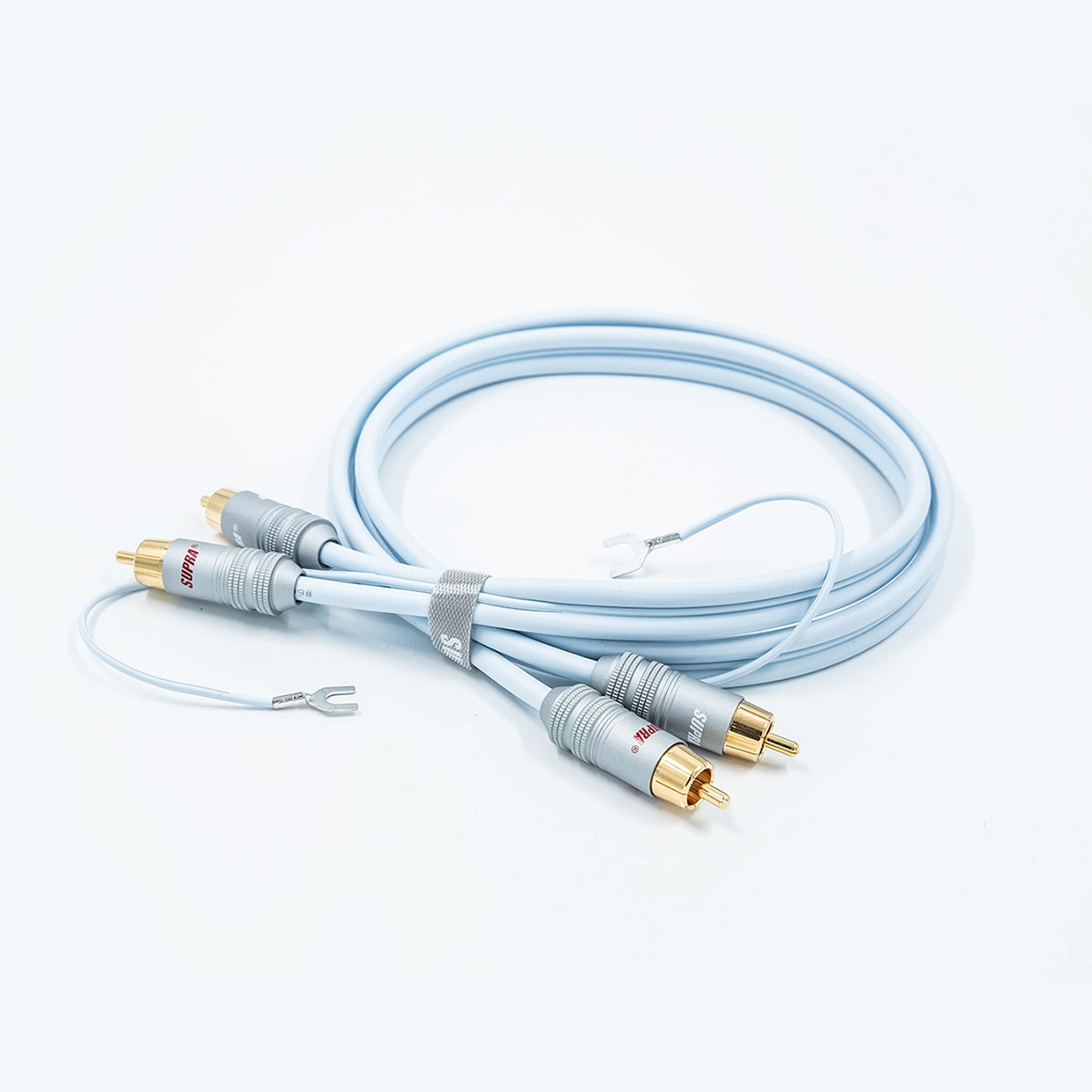 SUPRA Cables Phono 2RCA‑SC Audio Phono Cable Ice Blue